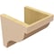 Ekena Millwork 8"W x 8"D x 8"H Wide Garner Rough Cedar Woodgrain TimberThane Corbel, Primed Tan CORUR08X08X08GARRCPR - alternate 5